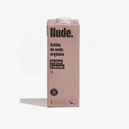 Nude Bebida De Avena Orgánica Sin Azúcar Sabor Cacao 1L